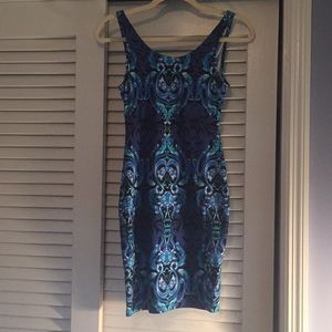 Blue mini dress